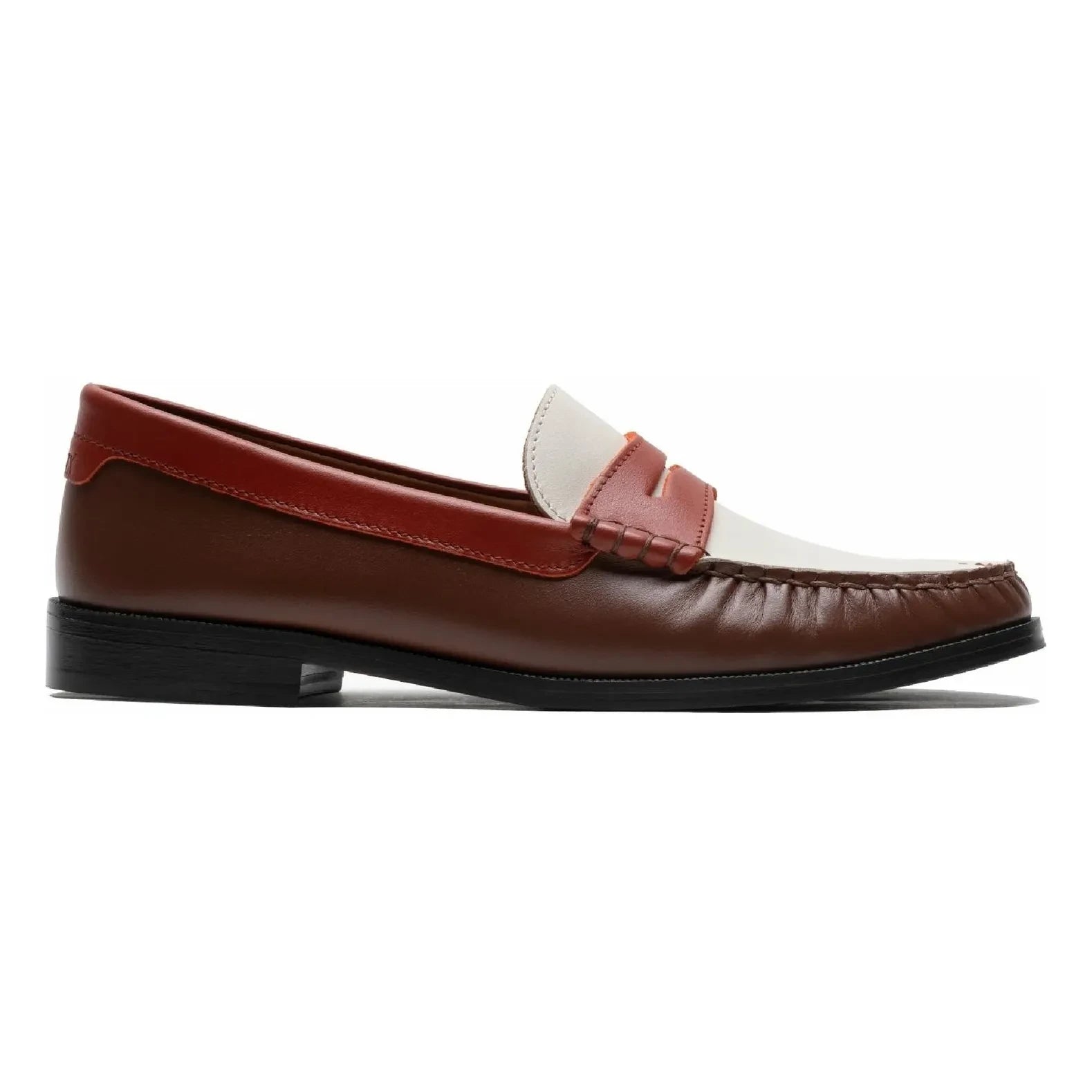 Lachoix - Penny Tricolor Loafers | Brown