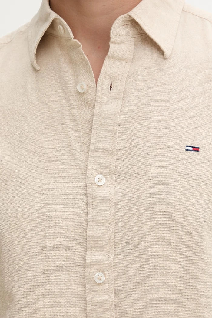 Tommy Jeans мъжка риза с лен