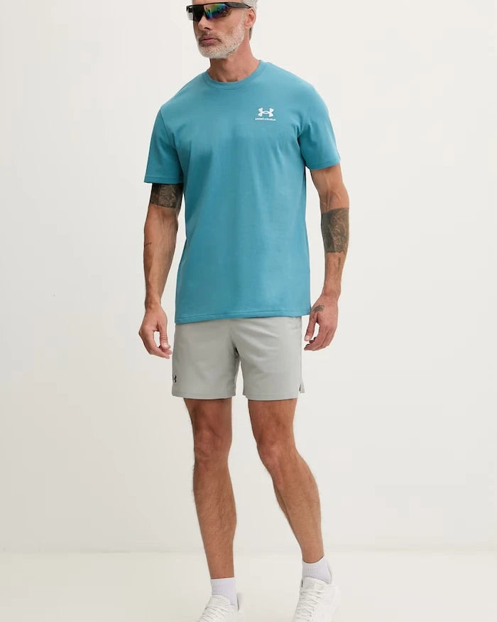 Under Armour erkek antrenman tişörtü UA LOGO EMB HEAVYWEIGHT