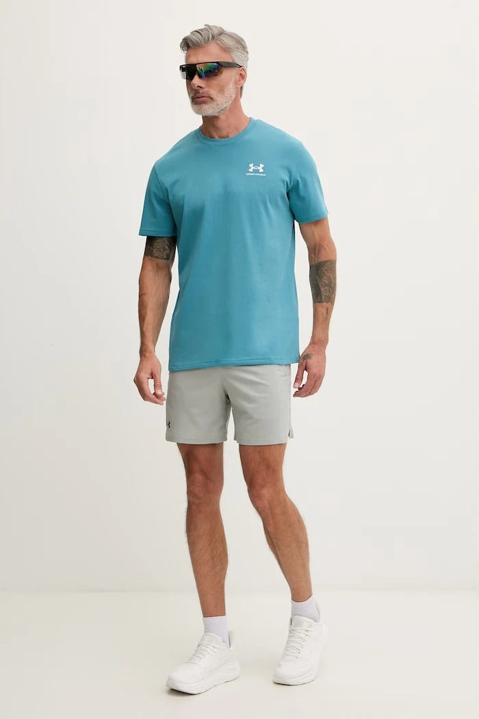 Under Armour erkek antrenman tişörtü UA LOGO EMB HEAVYWEIGHT