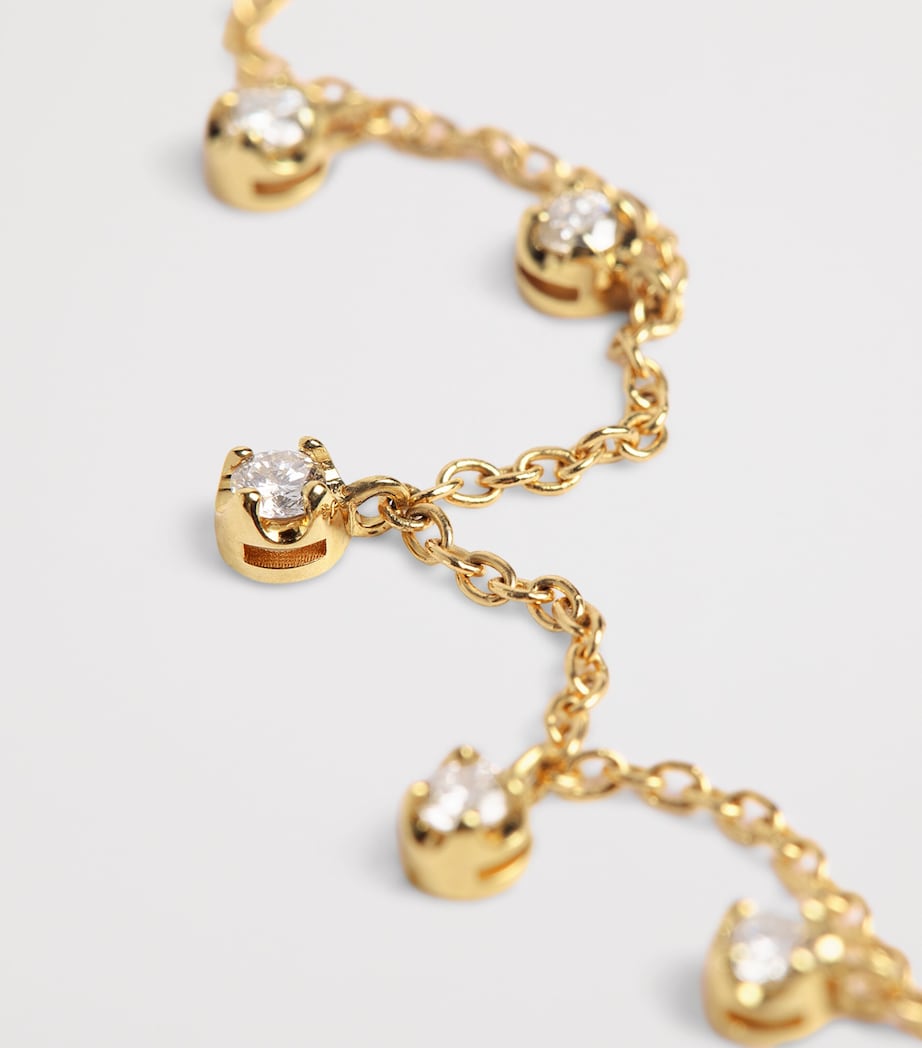 Yellow Gold and Diamond Illusion Necklace