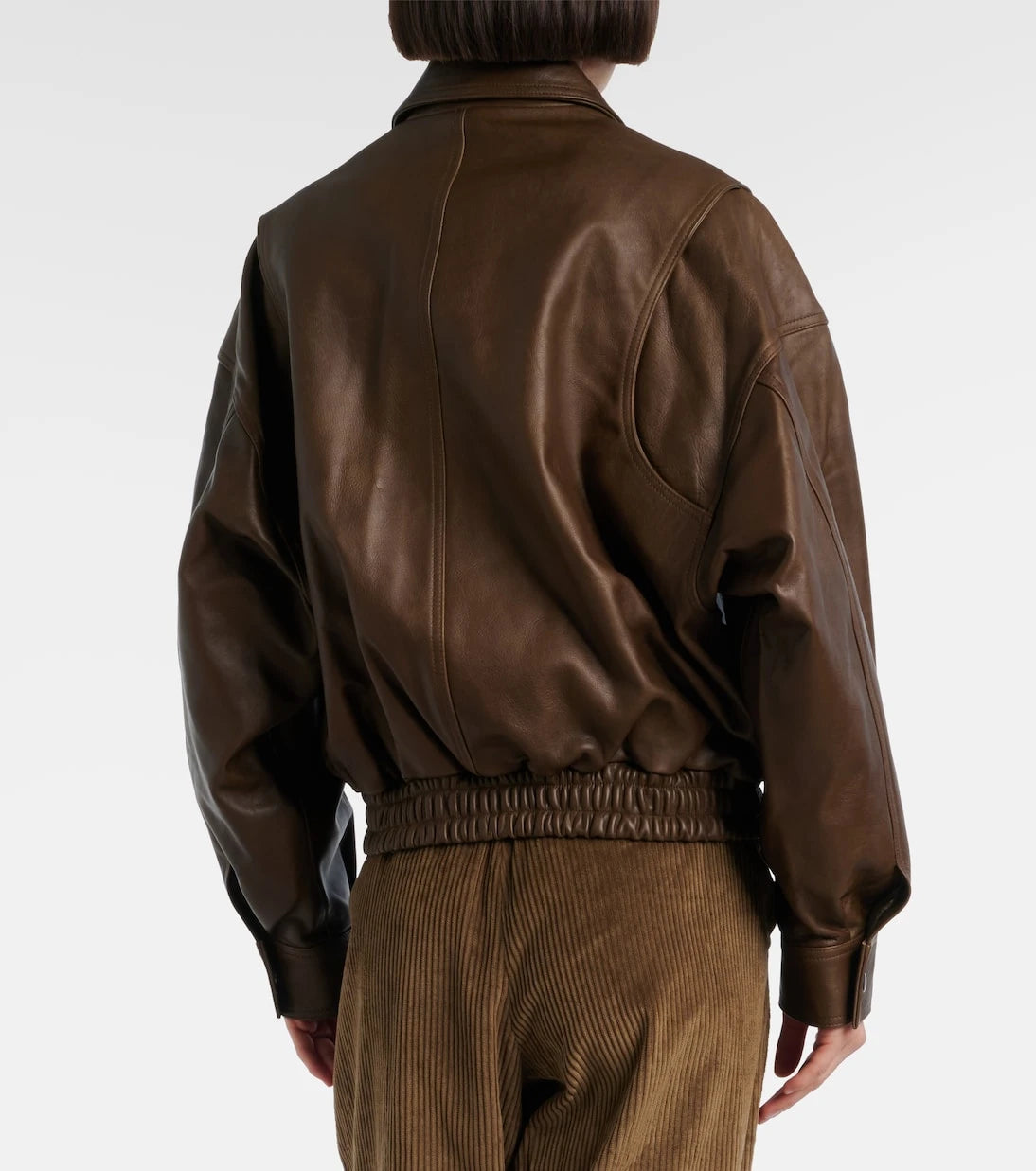 Staud - Eugene leather bomber jacket