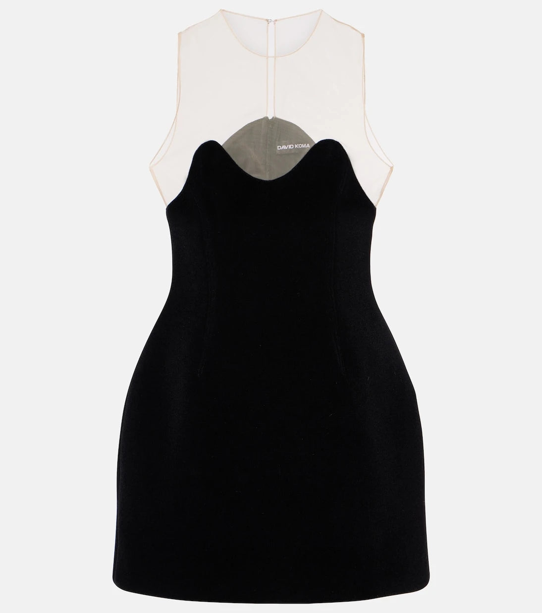 David Koma - Wave tulle minidress