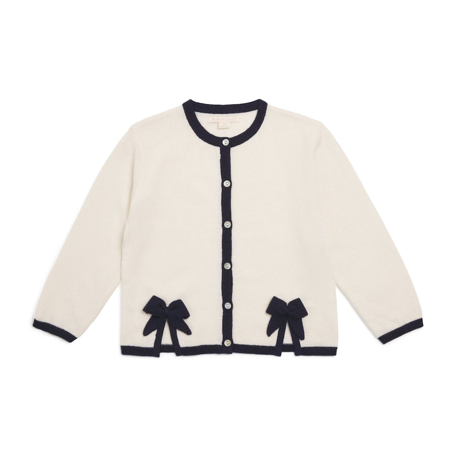 Wool Bow Alette Cardigan (2-4 Years)