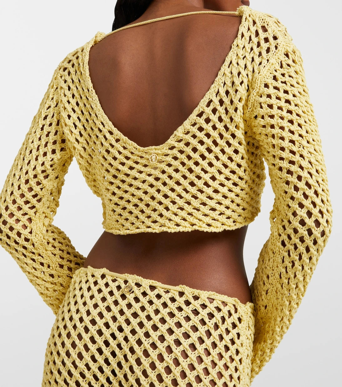 Bananhot - Magen crochet cotton-blend crop top
