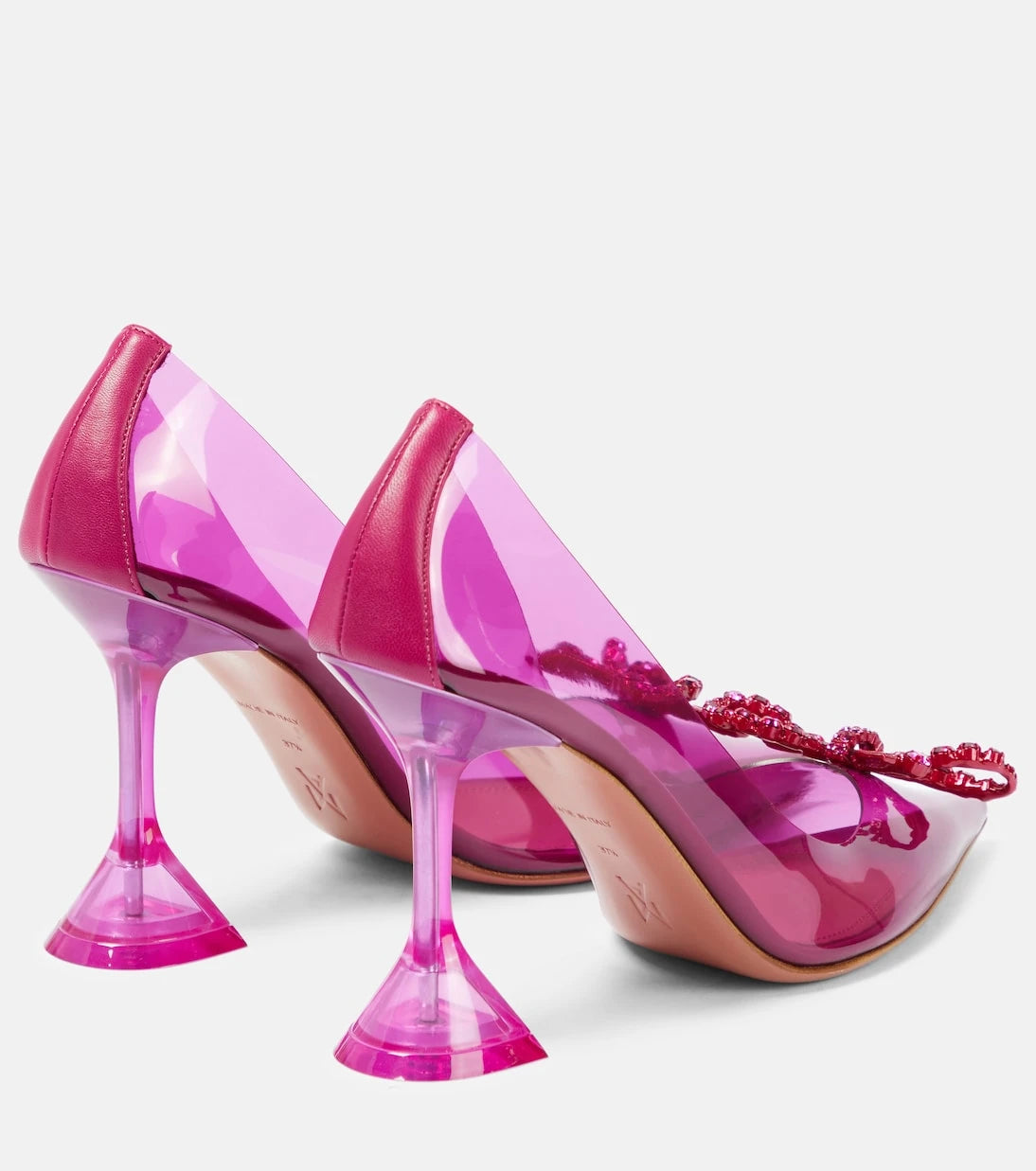 Amina Muaddi - Rosie embellished PVC pumps
