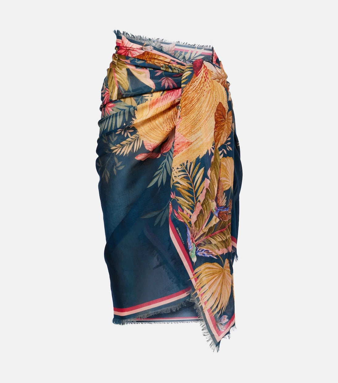 Zimmermann - Printed cotton beach cover-up