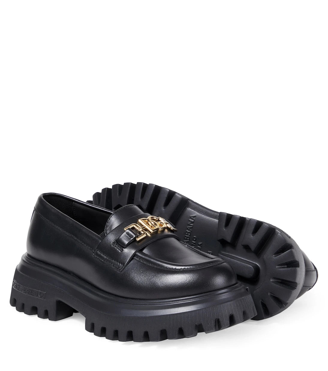 Dolce&Gabbana Kids - حذاء لوفر DG جلدي