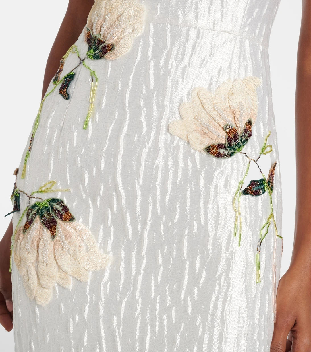 Simkhai - Lilibeth embellished jacquard cocktail dress