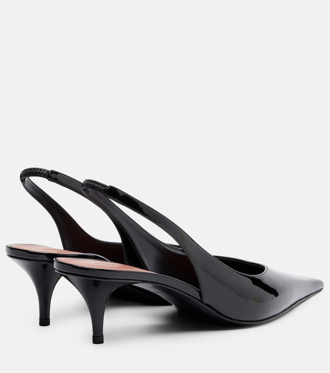 Amina Muaddi - Anok 55 patent leather slingback pumps