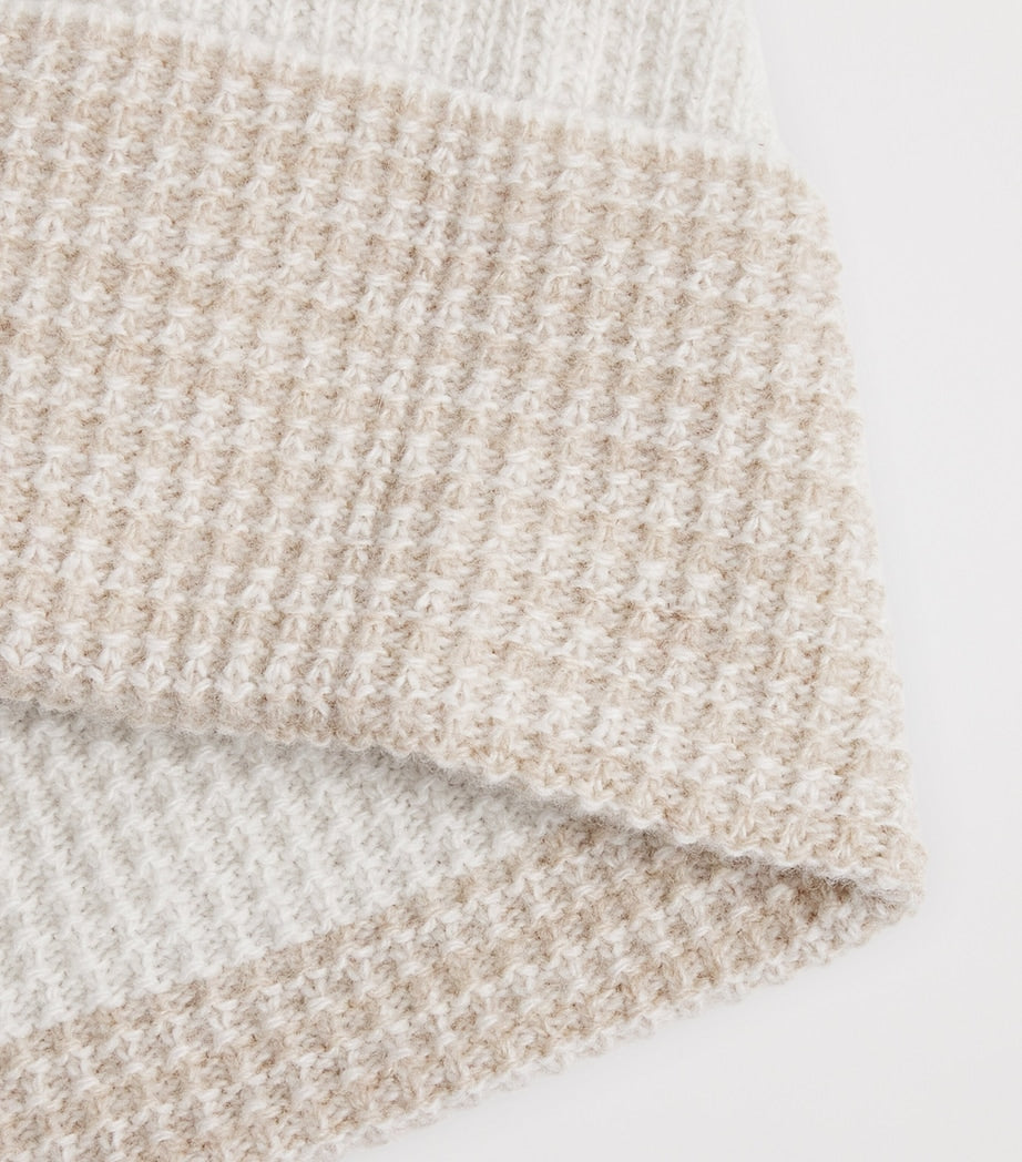 White Wool-Cashmere Beanie