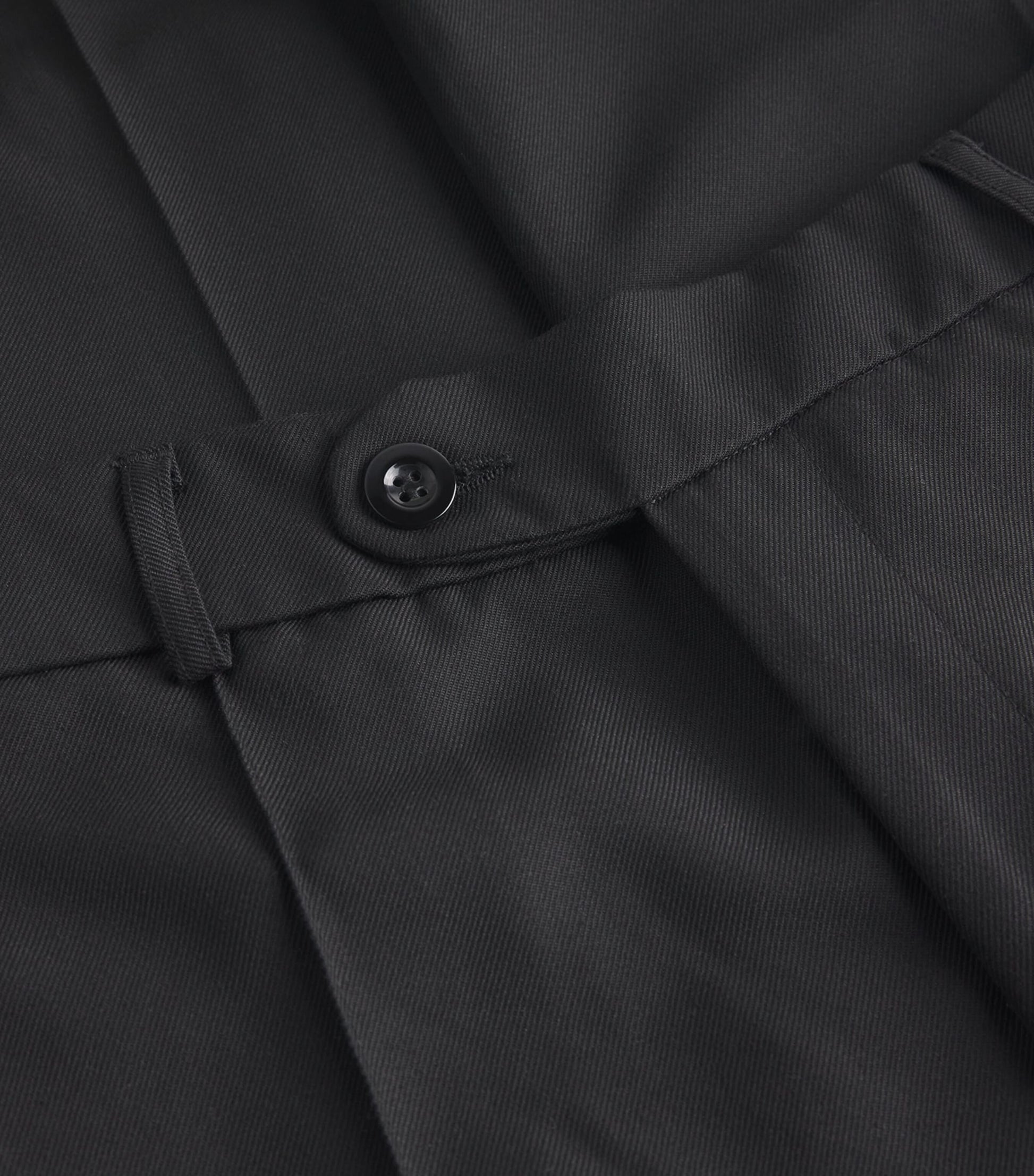 Wool-Blend Ester Straight Trousers