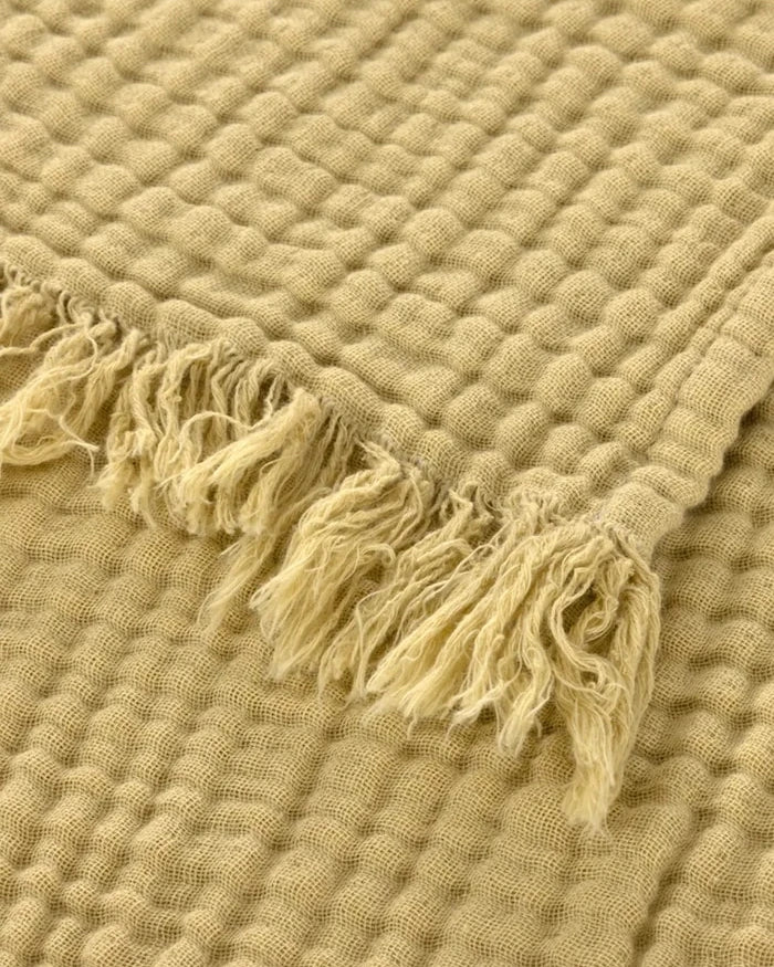 Памучно покривало Olivier Desforges CYCLADES Sesame 130 x 170 cm