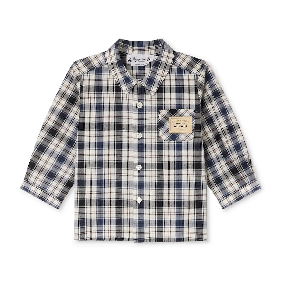 Bonpoint Check Print Shirt (6-18 Months)