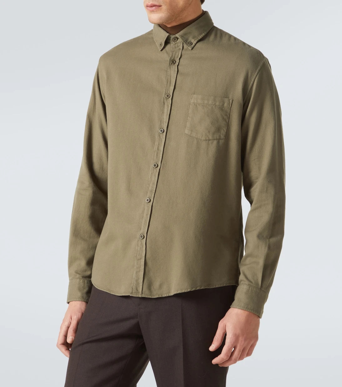 Sunspel - Cotton flannel shirt