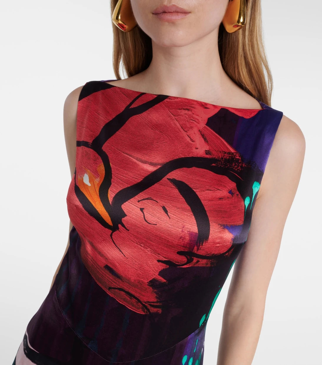 Roksanda - Munir printed silk satin gown