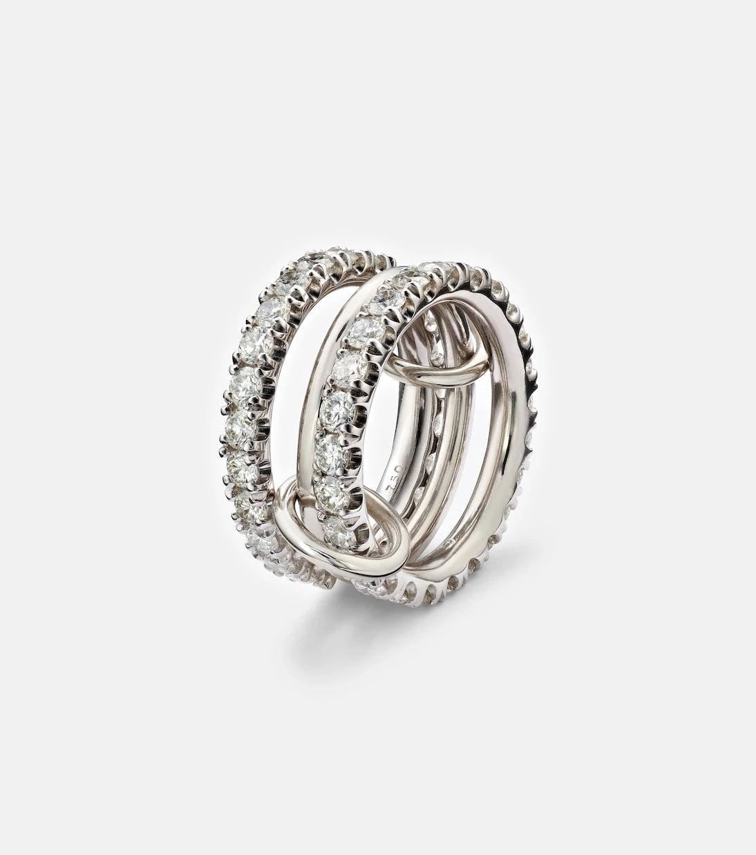 Spinelli Kilcollin - Juno 18kt white gold ring with diamonds