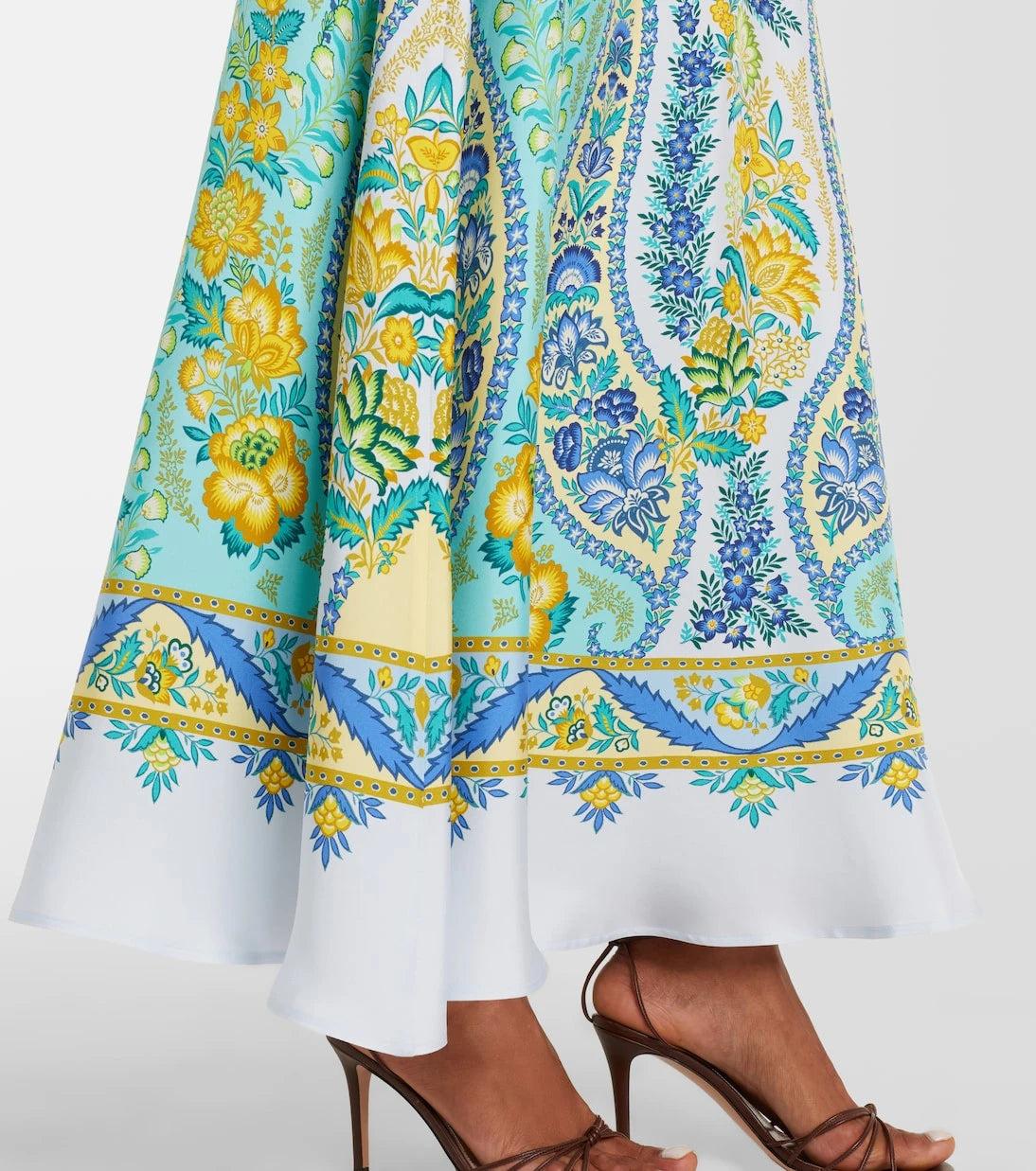 Etro - Floral silk maxi skirt