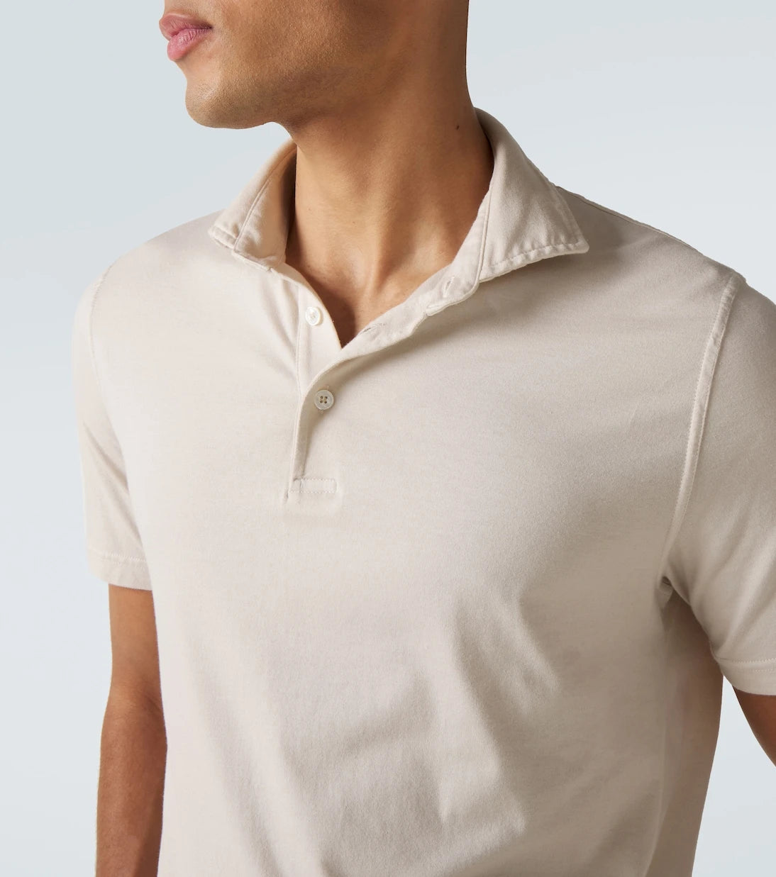 Fedeli - Cotton jersey polo shirt