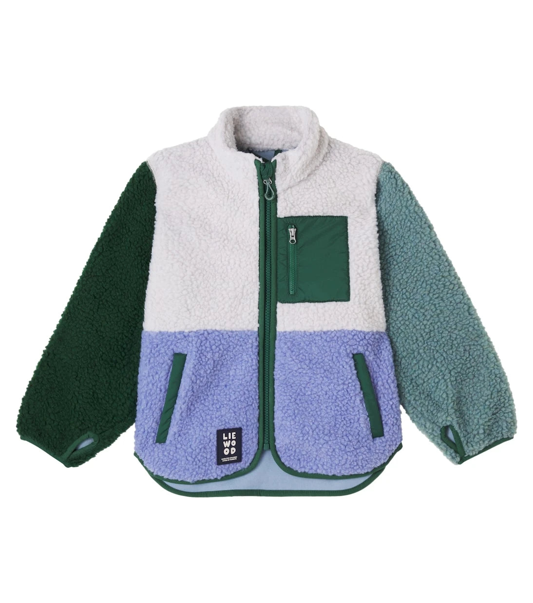 Liewood - Nolan colorblocked fleece jacket