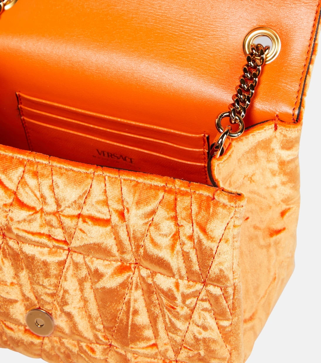 Versace - Virtus Small velvet shoulder bag