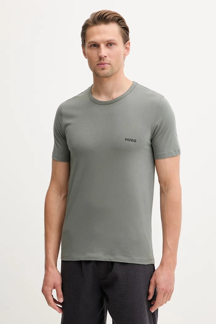 HUGO erkek pamuklu T-SHIRT RN TRIPLET P 3'lü