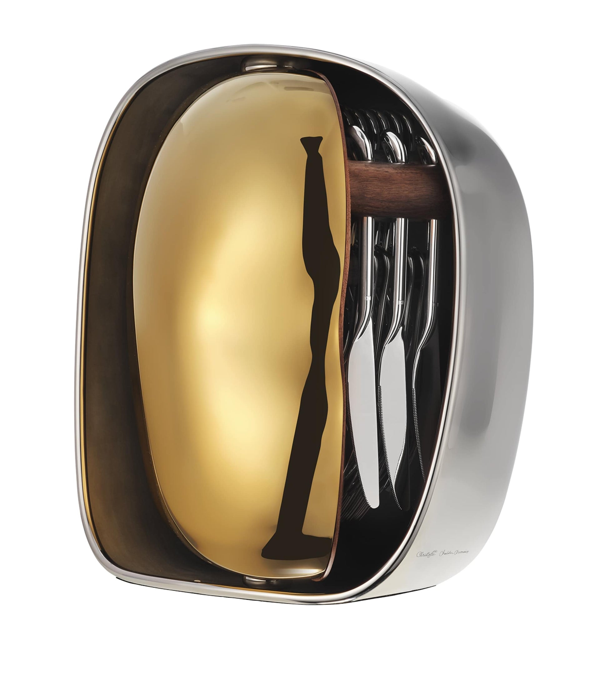 Christofle Silver-Plated Shell Carrousel Cutlery Set