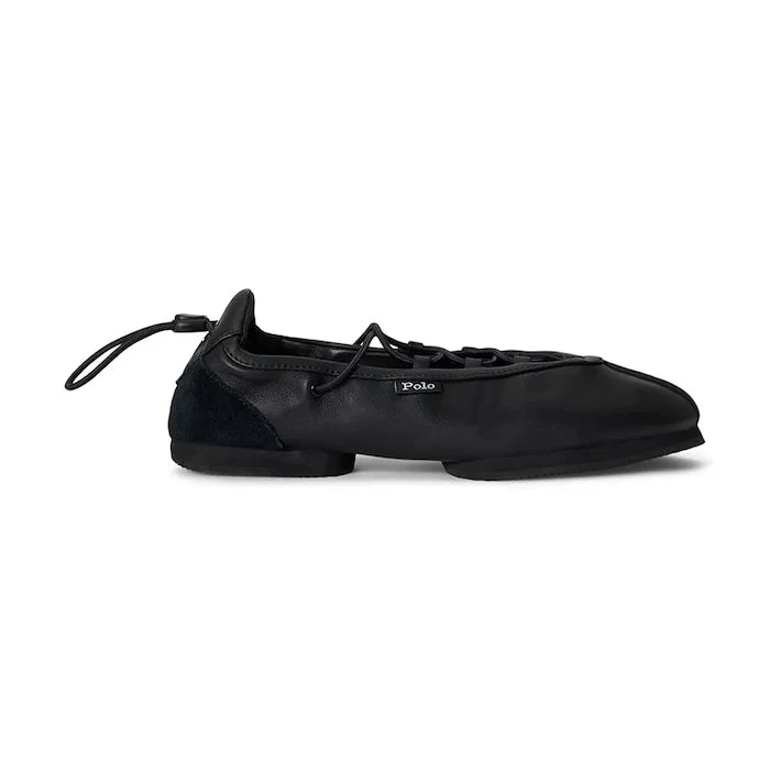 Polo Ralph Lauren Deri Balerin Babetler Ballerina Lace Up