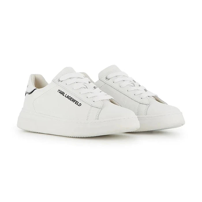 Karl Lagerfeld çocuklar için deri sneakerlar