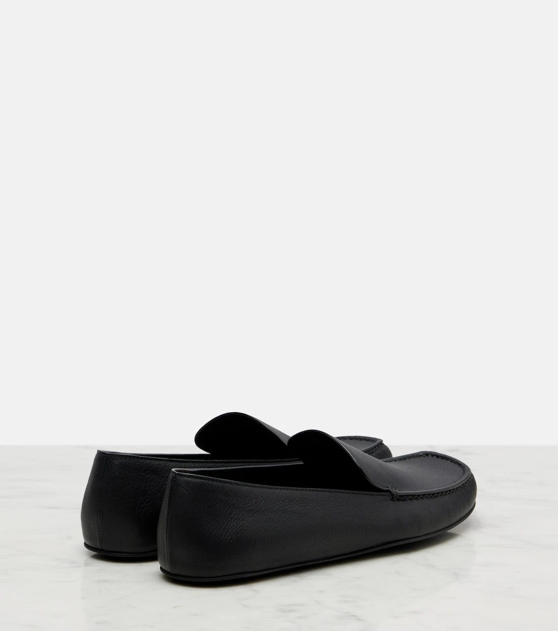 The Row - Leo leather slip-on shoes