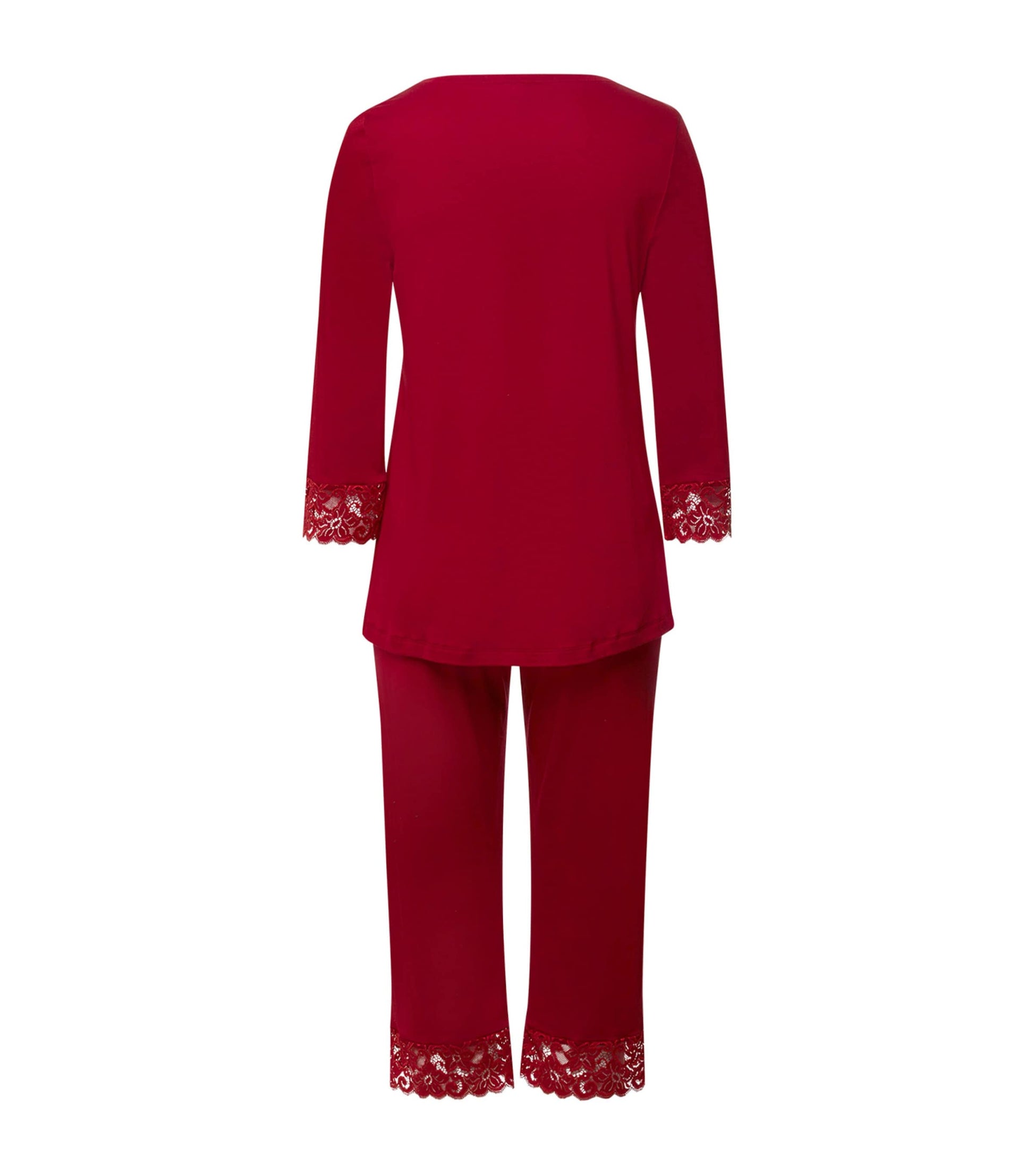 Hanro Red Cotton Moments Pyjama Set