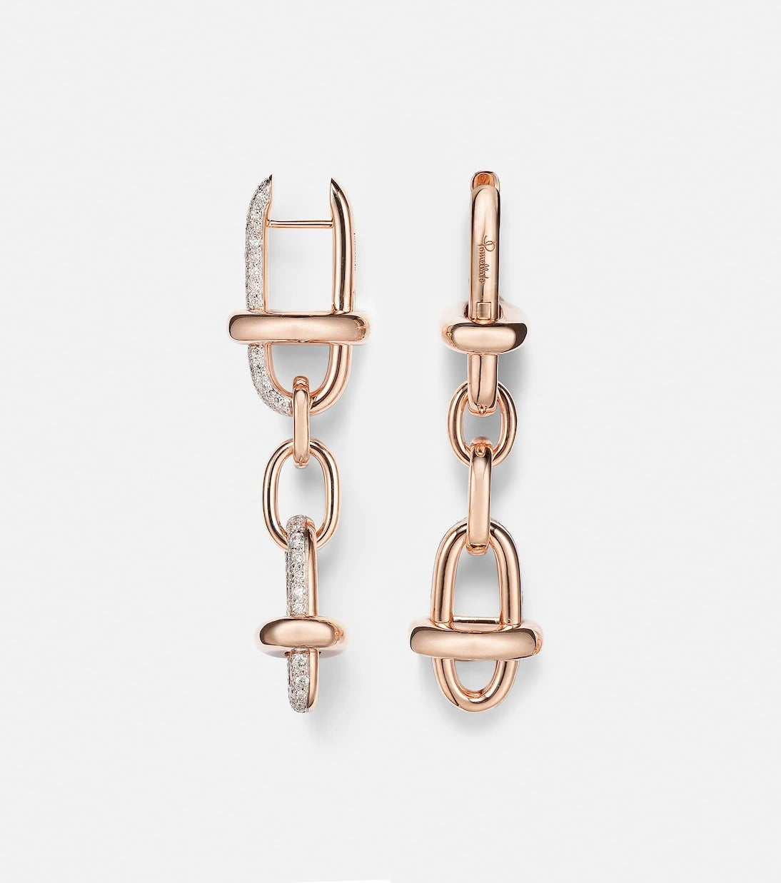Pomellato - Iconica 18kt gold drop earrings with diamonds