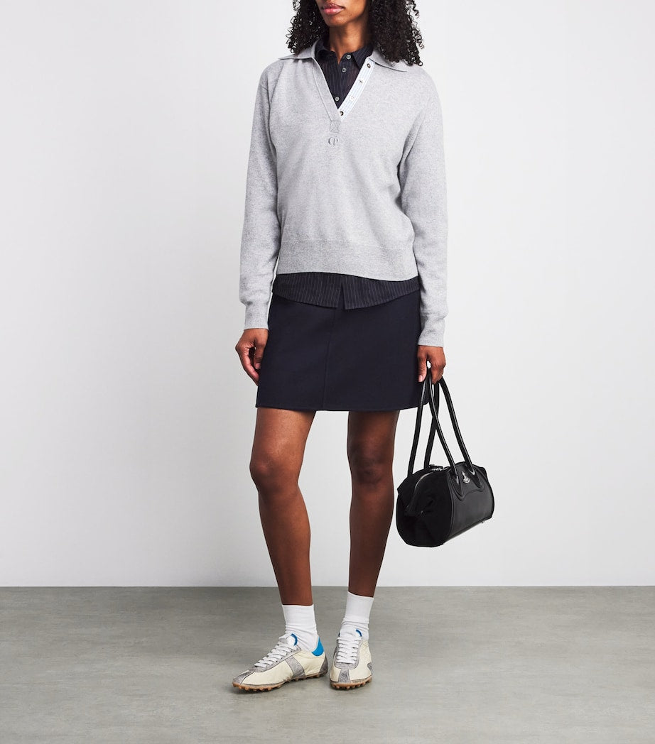 Claudie Pierlot Blue Wool Mini Skirt