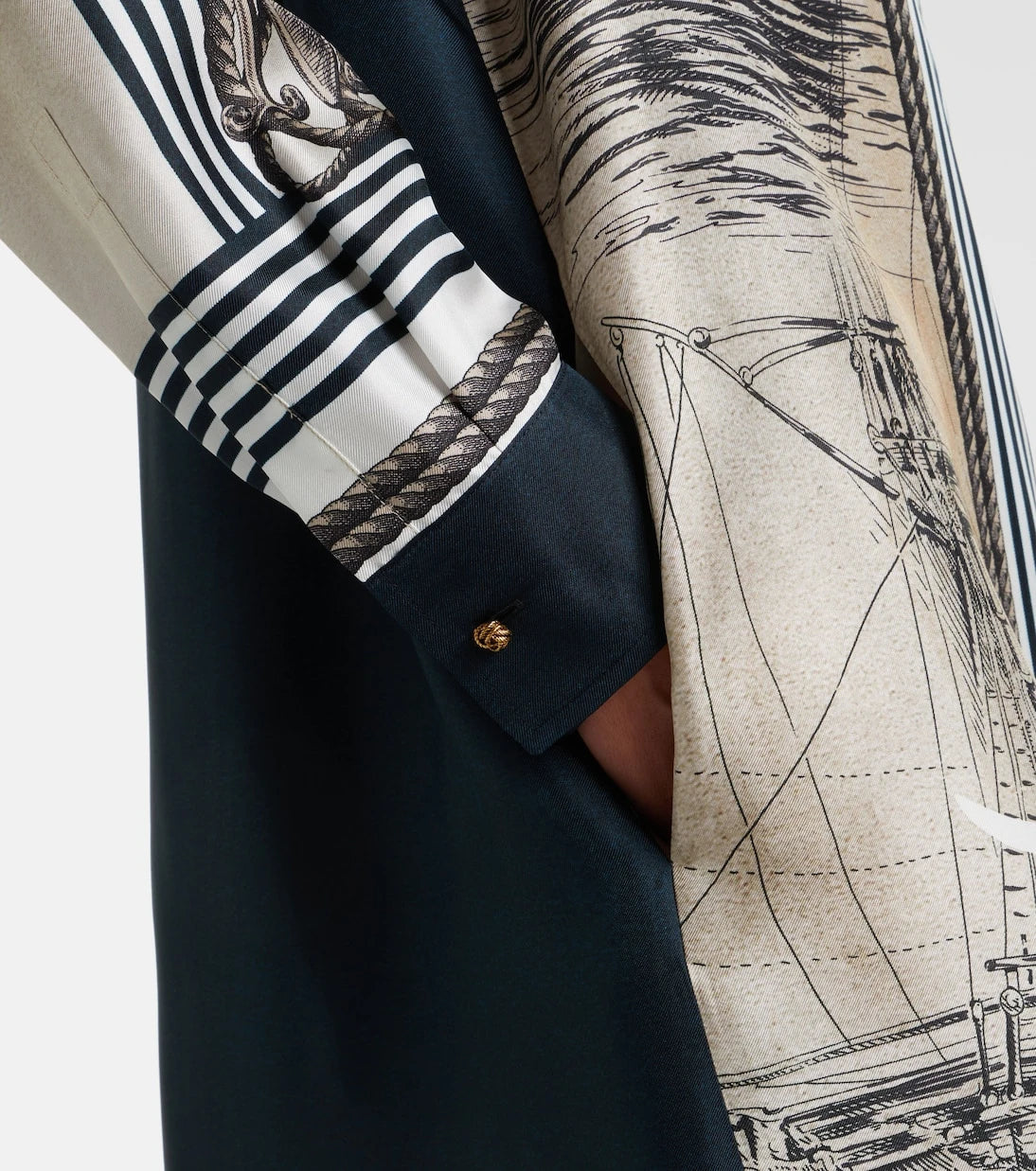 Max Mara - Printed silk twill shirt dress