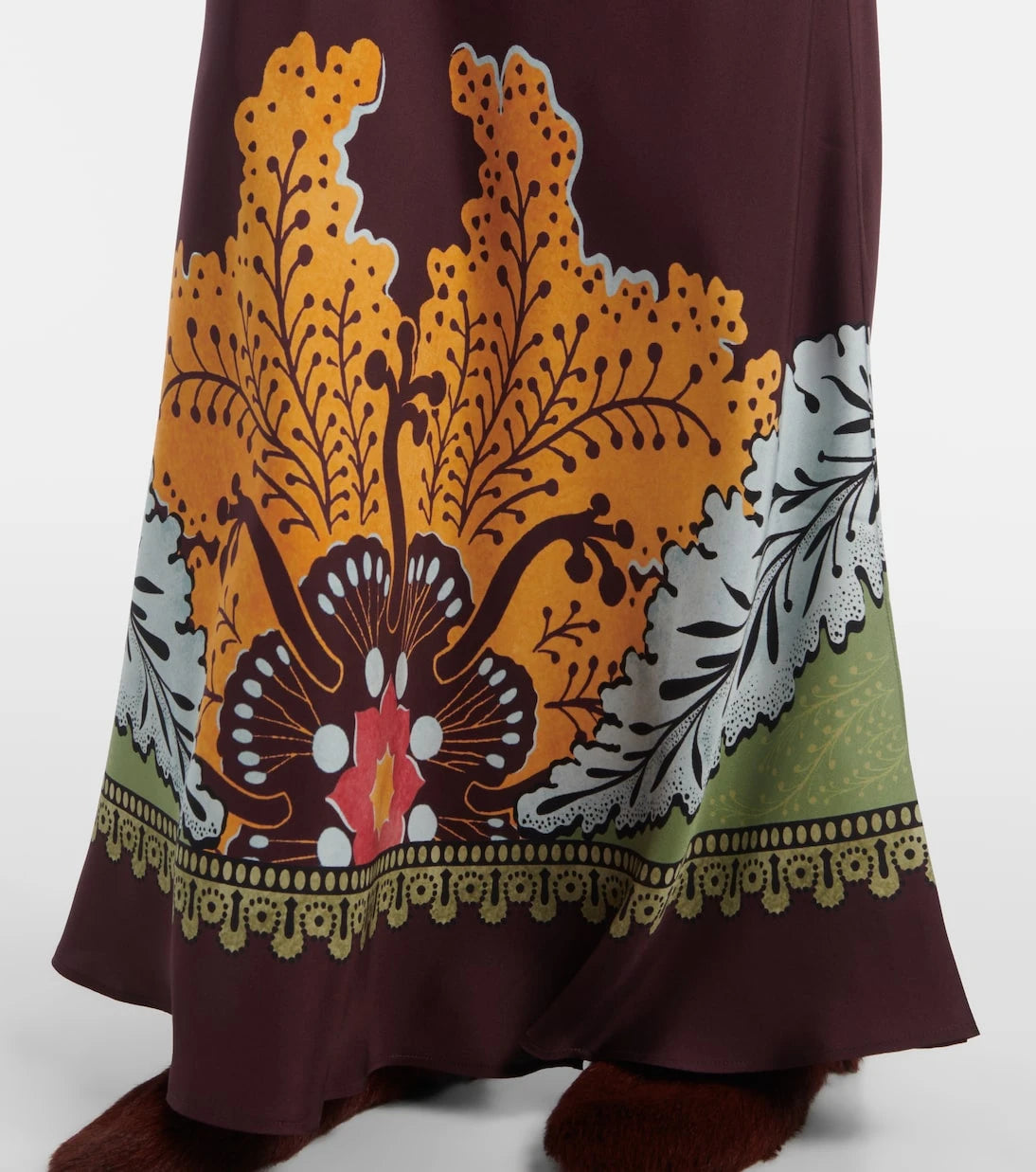 La DoubleJ - Sleek Placée silk maxi skirt