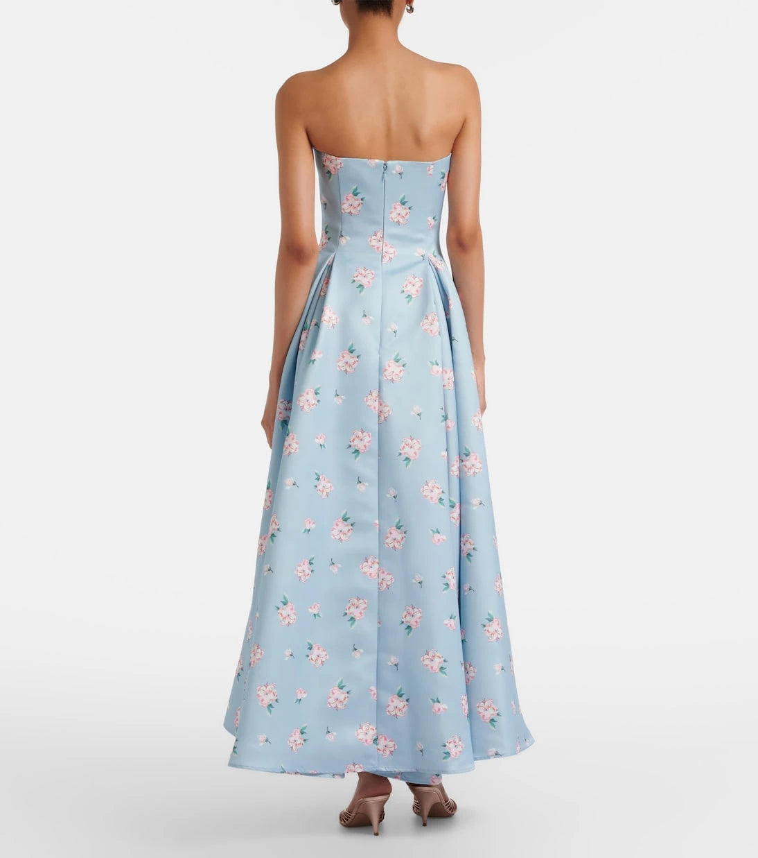 Leo Lin - Nora floral bustier gown