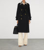 Burberry Black Long Castleford Trench Coat