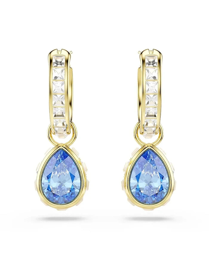 Swarovski kadın altın kaplama zirkonlu CHROMA küpe