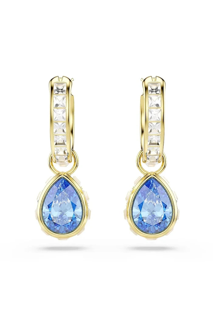 Swarovski kadın altın kaplama zirkonlu CHROMA küpe