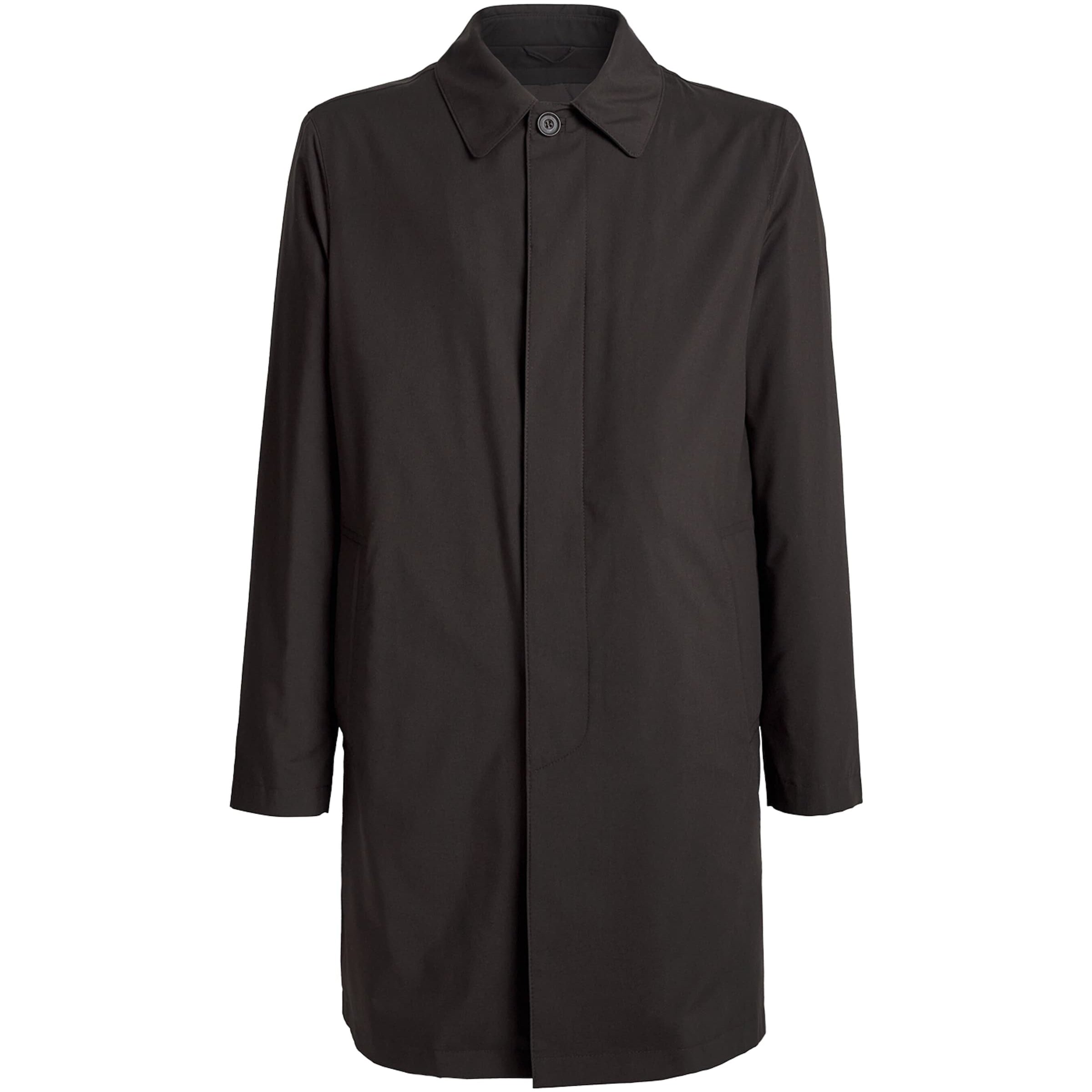 Brown Water-Resistant Overcoat