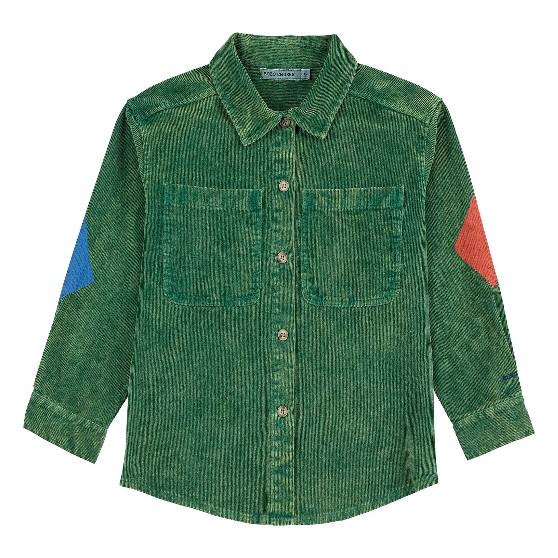 Bobo Choses - Corduroy Yoke Shirt | Green