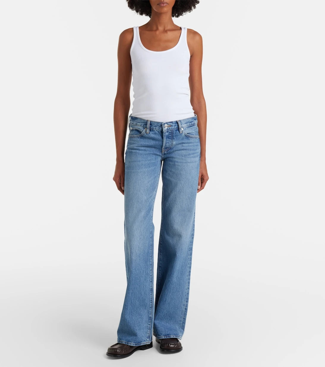 Frame - The Gray wide-leg jeans