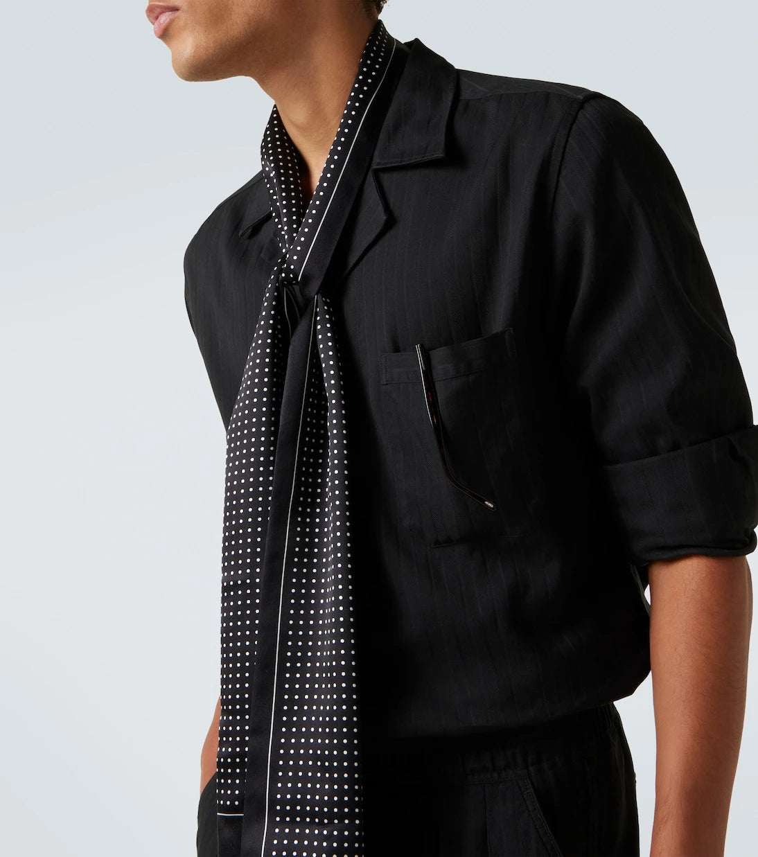 Tom Ford - Striped cotton and silk shirt