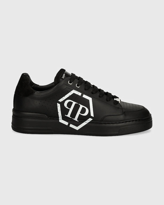 Кожени маратонки Philipp Plein Lo-Top Hexagon
