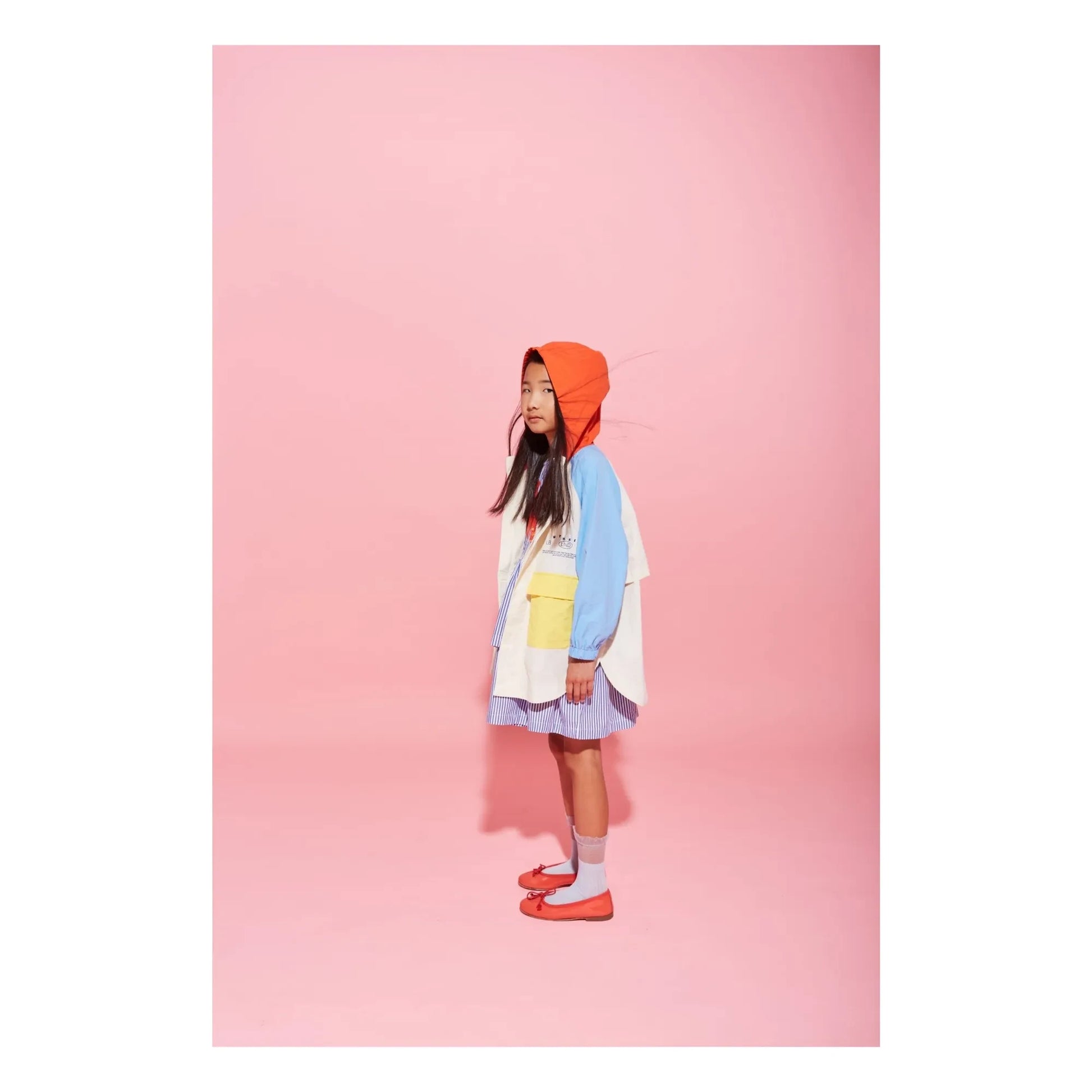 Wynken - Colorblock windbreaker | Ecru