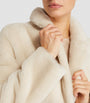 White Shearling Reversible Coat