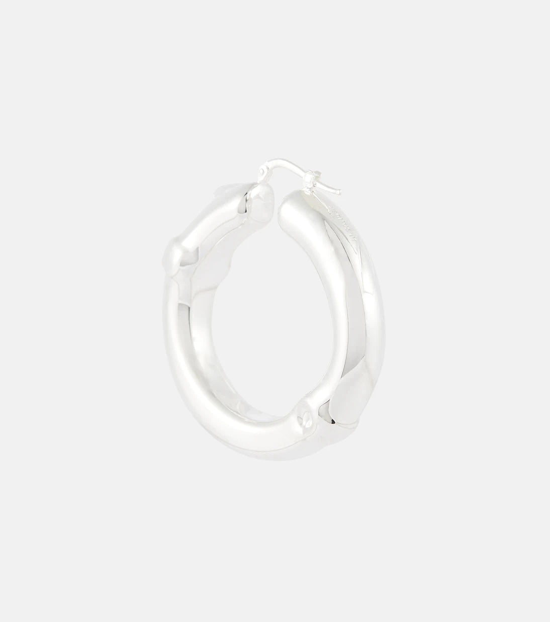 Jil Sander - Small Bamboo hoop earrings
