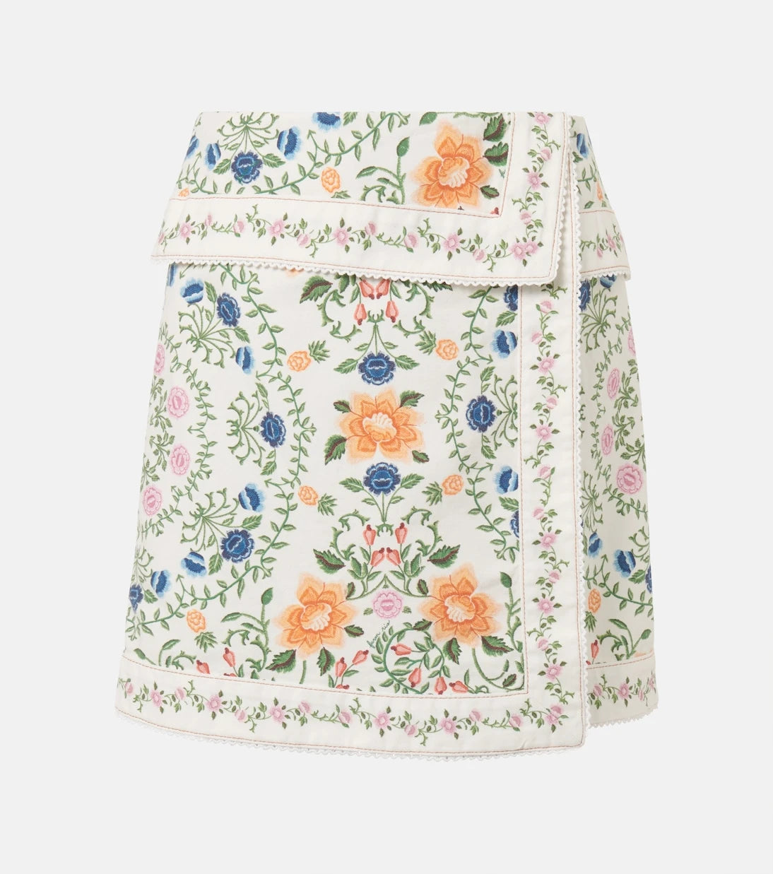 Farm Rio - Folk Floral cotton miniskirt