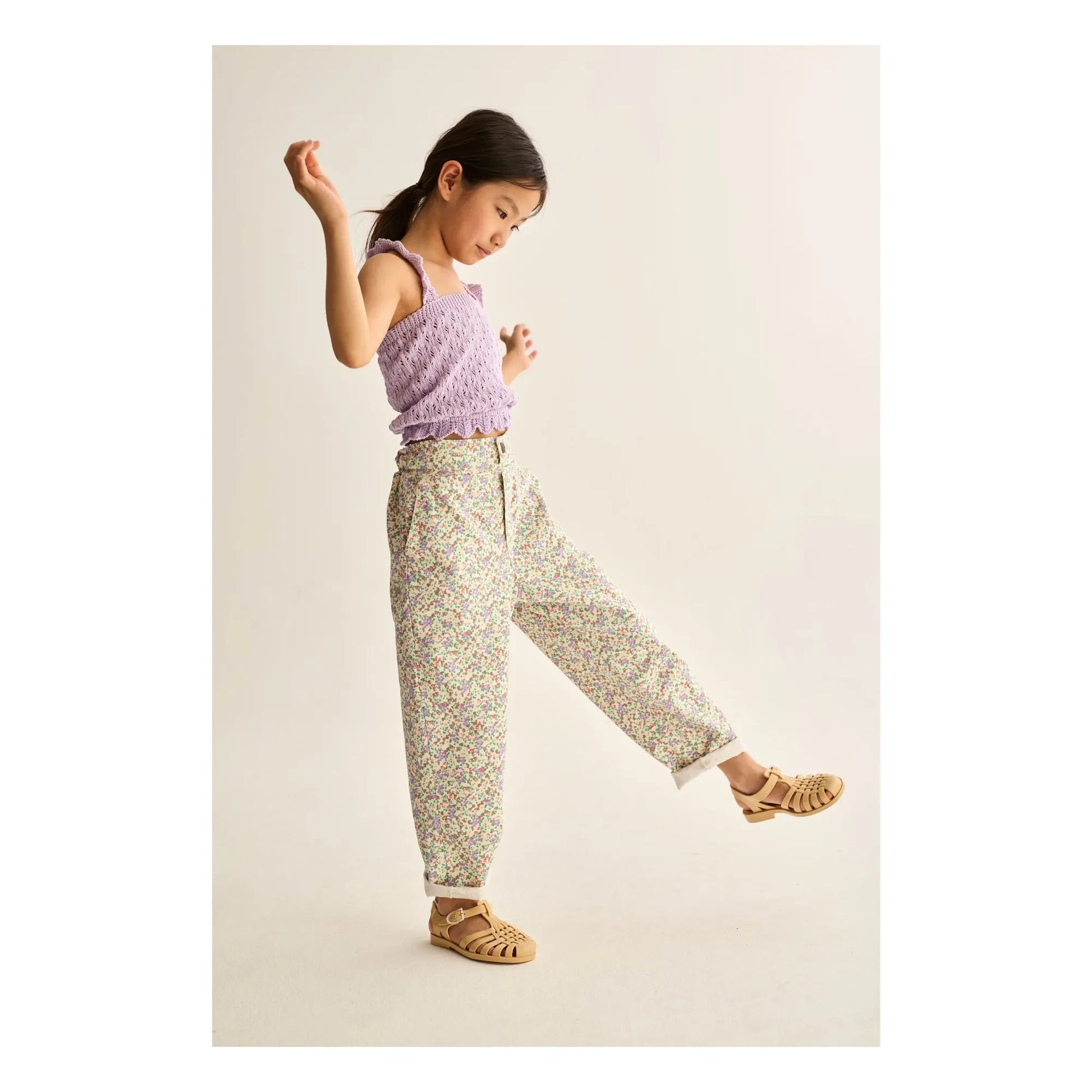 Cozmo - Paola Fleuri Pants | Ecru