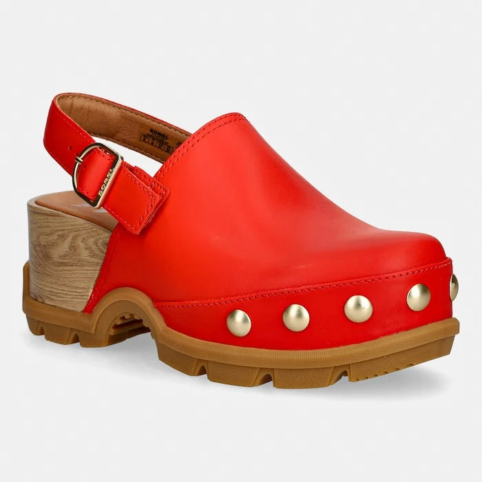 Sorel чехли дамски от кожа ROAM CLOG RVT